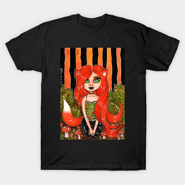 Foxy T-Shirt by DrawingsInBloom